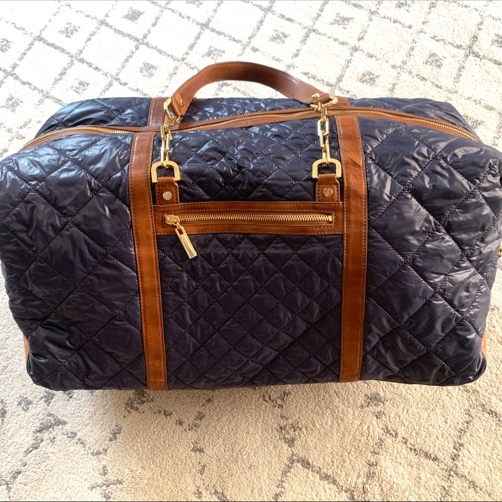 Quilted Tory Burch Duffle Bag